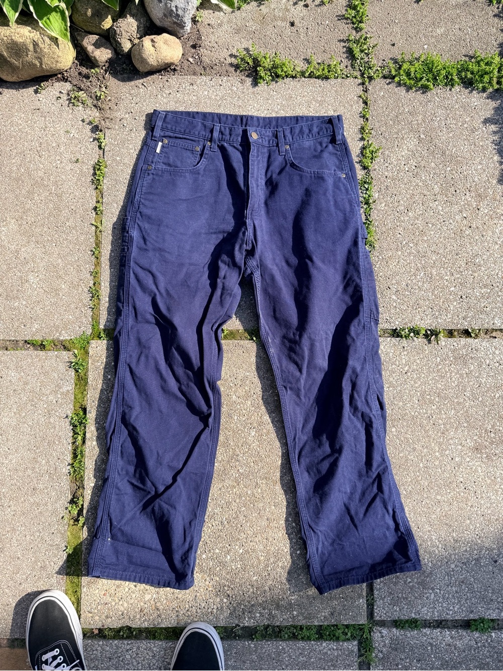Carhartt Men's Navy Work Pants 34